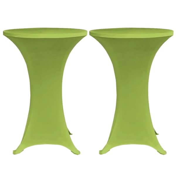 Bordsöverdrag 4 st 80 cm stretch grön
