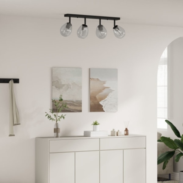 Taklampor med Justerbar Glaslampkåpa Anthracite E27