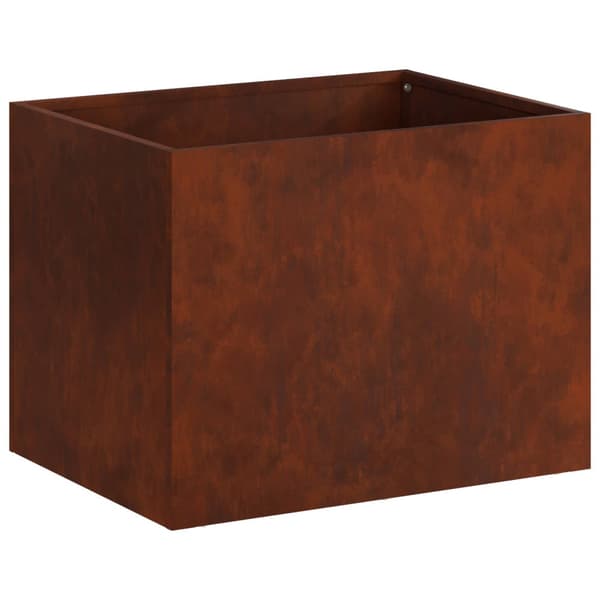 Trädgårdsplanterare 2 st Rostig 40 x 30 x 30 cm