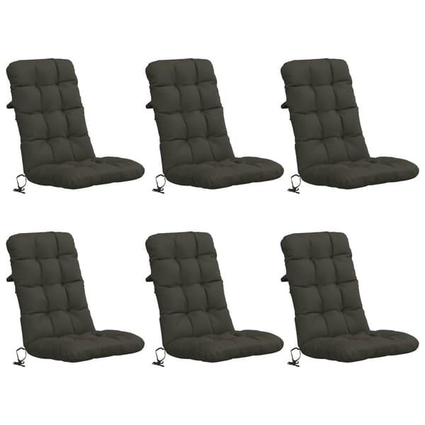 6-delade Höga Ryggstolsdynor VIANEN 6 st 100% Polyester