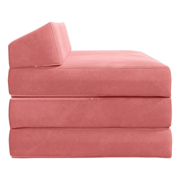 Fällbar Soffbed Rosa 120 x 60 x 49 cm Tyg