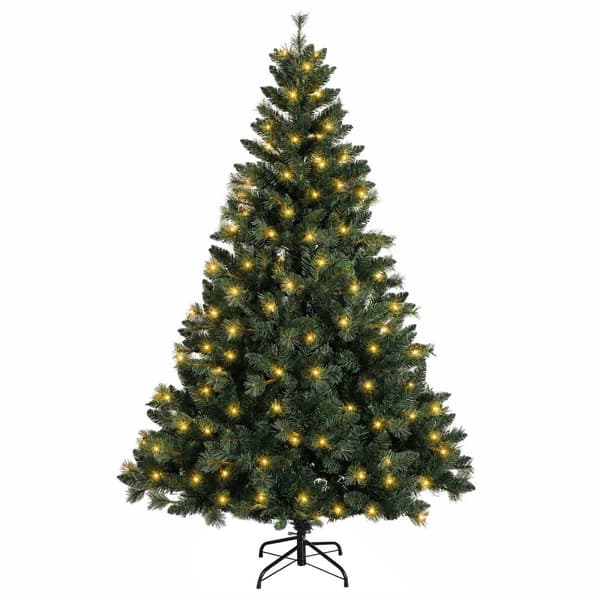 Plast Hingad Julgran 180 cm 300 LED-lampor Varmvit