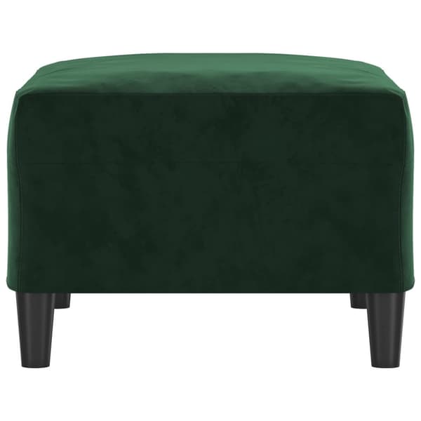 Fotpall mörkgrön 70x55x41 cm sammet