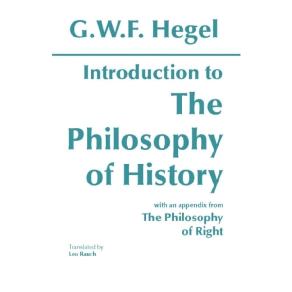 Introduction to the Philosophy of History (häftad, eng)