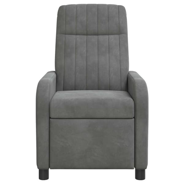 Recliner Mörkgrå Sammet (V)