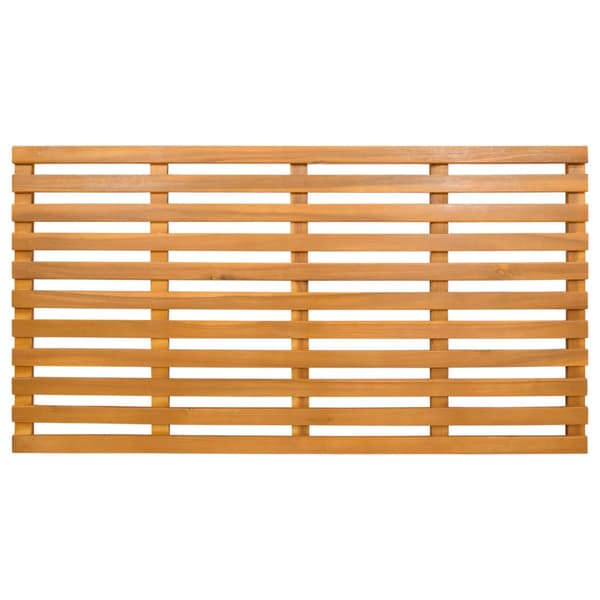Badmatta Enfärgad Brun 100 x 53 cm trä