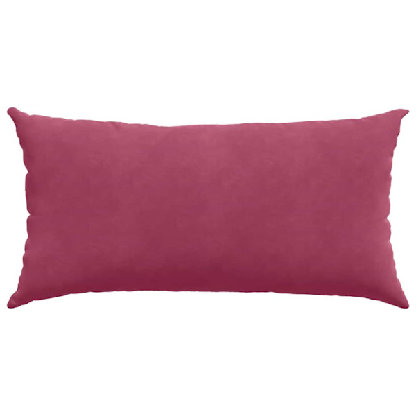 Sofakuddar 2 pcs Vinröd 80 x 40 cm Kordread tyg