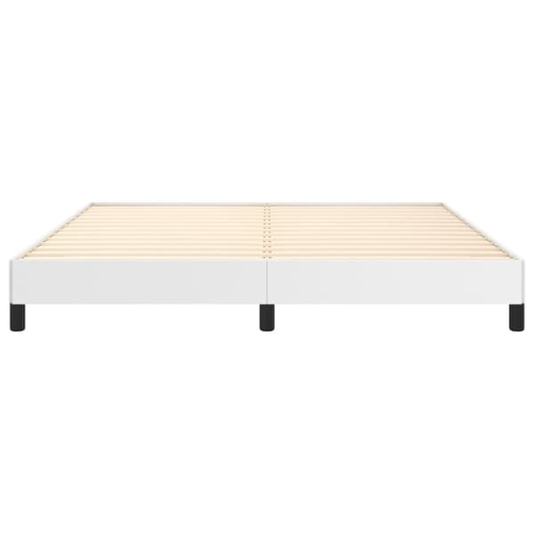 Sängram vit 160x200 cm konstläder