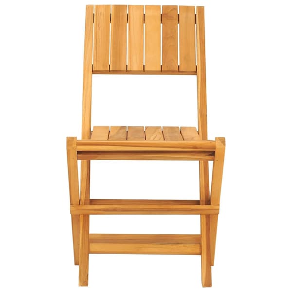 Hopfällbara trädgårdsstolar 4 st 47x61x90 cm massiv teak