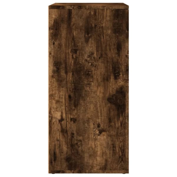 Skänkar 2 st rökfärgad ek 79x38x80 cm konstruerat trä