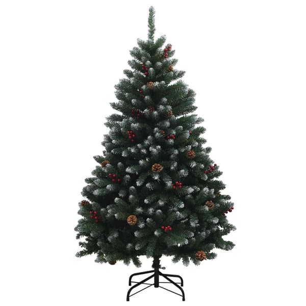 Plast Hingad Julgran 150 cm PVC Grön och Vit