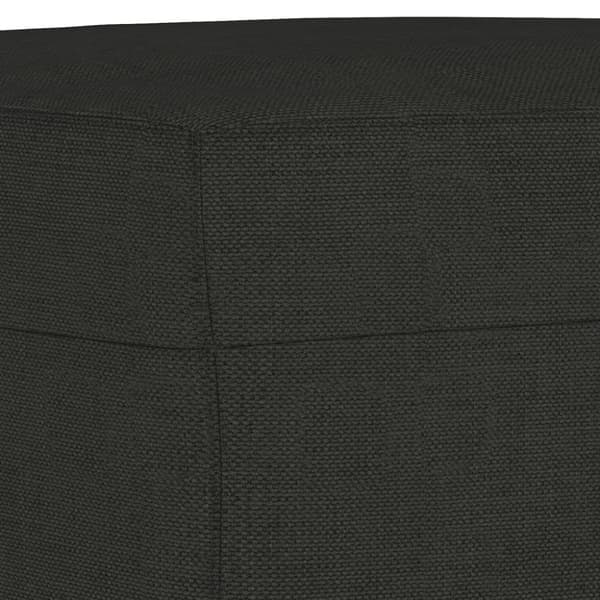 Fotpall svart 70x55x41 cm tyg