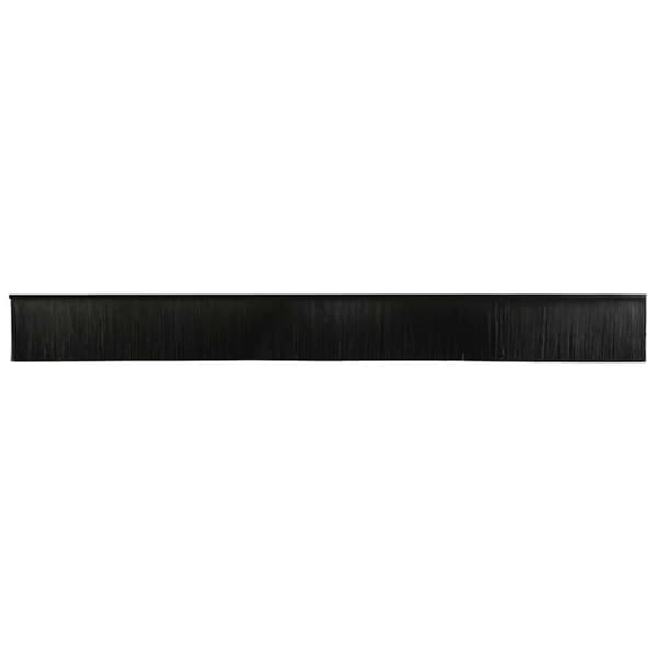 Självhäftande dörrborstlist 2 pcs Svart 100 cm