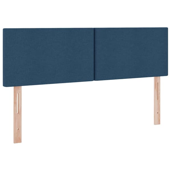 Förvaringssäng med madrass Blå 140 x 200 cm Konstruerat trä
