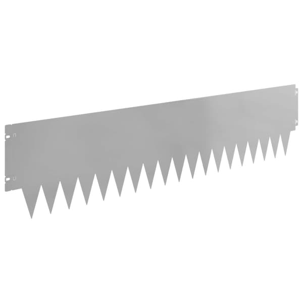 Kant för gräsmatta 30 pcs 103 x 25 cm metall Silver