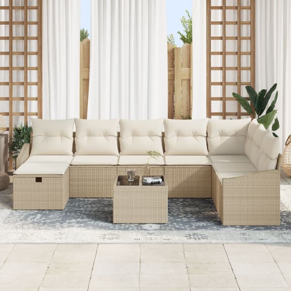 Soffset med kudde 8 pcs konstrotting