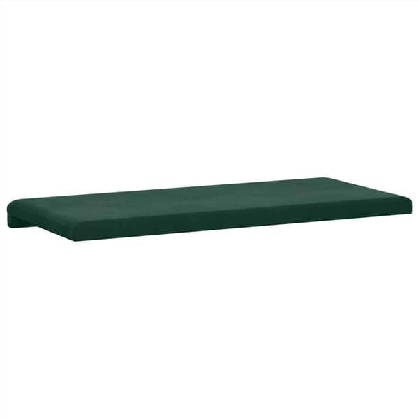 Bänk kudde Sammet (V) Mörkgrön Djup 35 cm