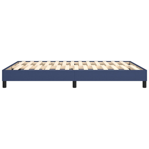 Boxspring-sängram blå 140x190 cm tyg