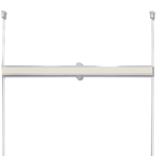 Plisségardin 40x100 cm gräddvit
