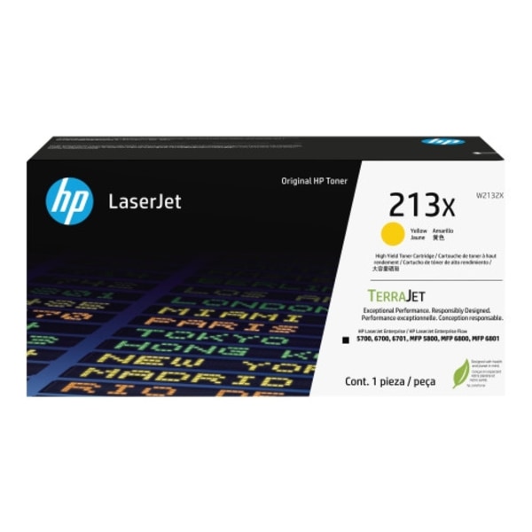 HP 213X - Lång livslängd - gul - original - LaserJet - tonerkassett (W2132X)