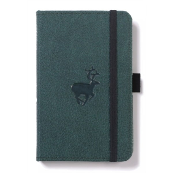 Dingbats A6 Pocket Wildlife Green Deer Notebook - Graphed