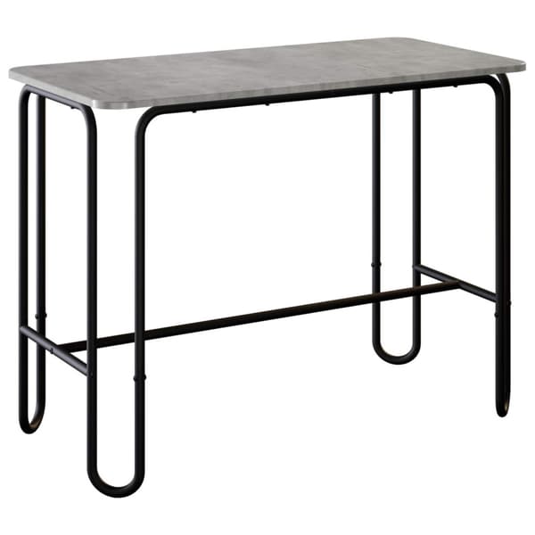 Matbord 100 x 50 x 75 cm Konstruerat trä Betonggrå Rektangulär