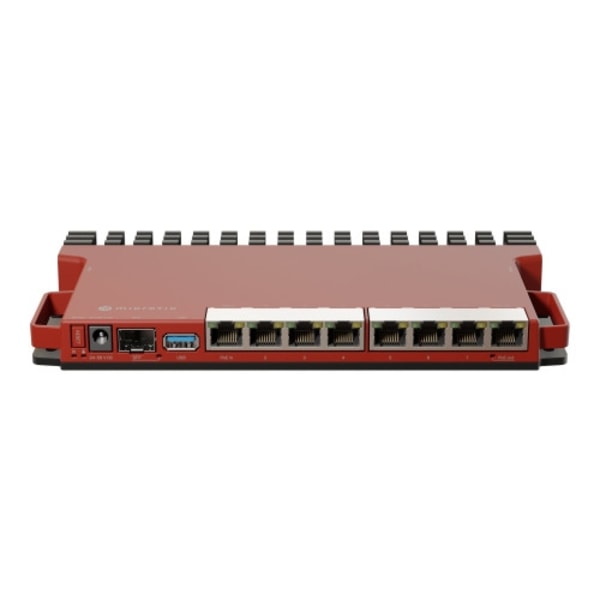 MikroTik L009 Series L009UIGS-RM - router - skrivbordsmodell, DIN-skenmonterbar Röd