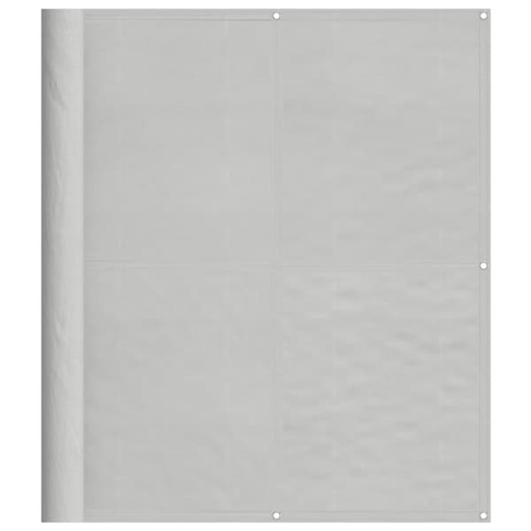 Balkongskärm ljusgrå 120x500 cm 100% polyester oxford