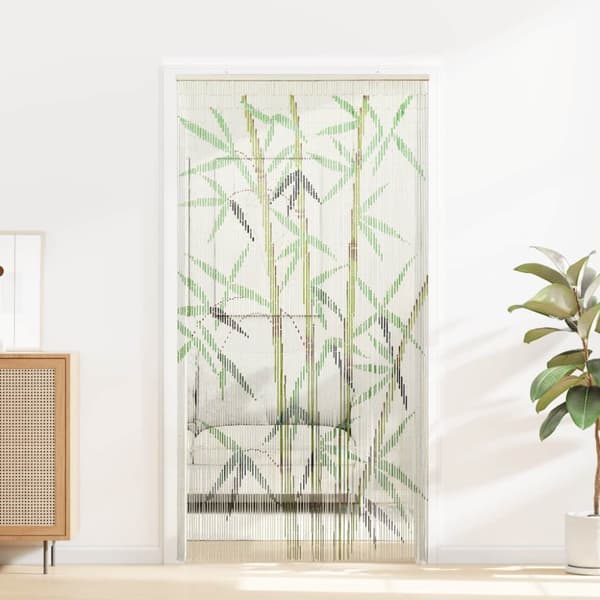 Insektsdörrgardin med bambutryck 90x220 cm bambu