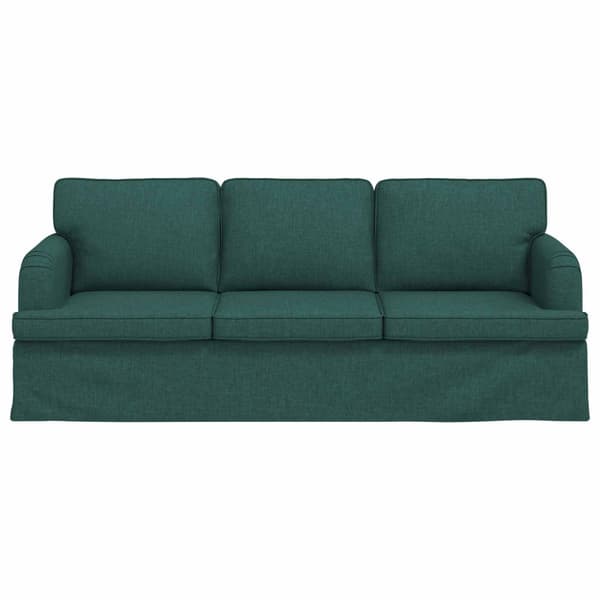 Soffa Mörkgrön 201 x 80 x 85 cm tyg