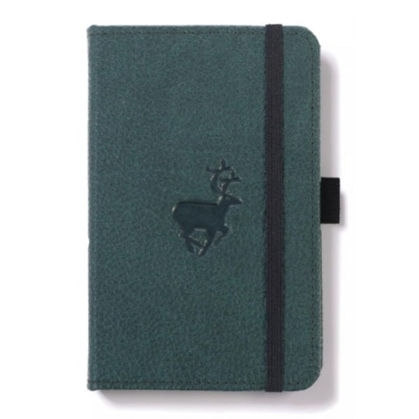 Dingbats A6 Pocket Wildlife Green Deer Notebook - Dotted
