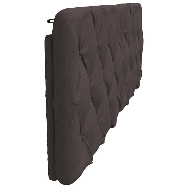 Headboard Cushion Dark Brown 160 cm Fabric