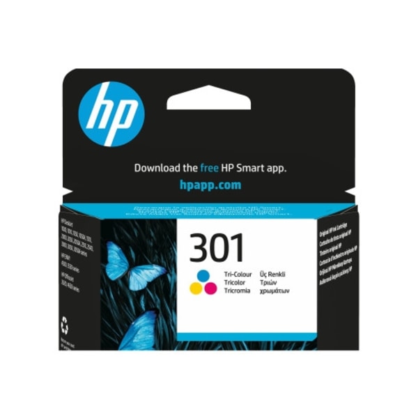HP 301 - färg (cyan, magenta, gul) - original - bläckpatron