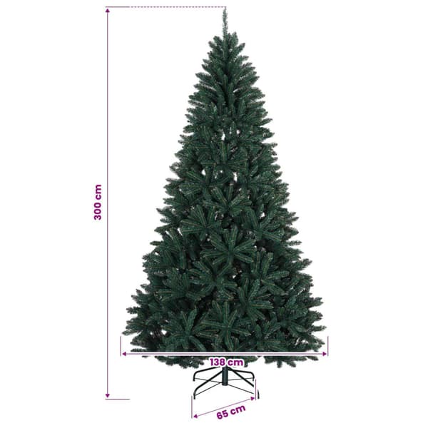 Plast Hingad Julgran 300 cm PVC Mörkgrön