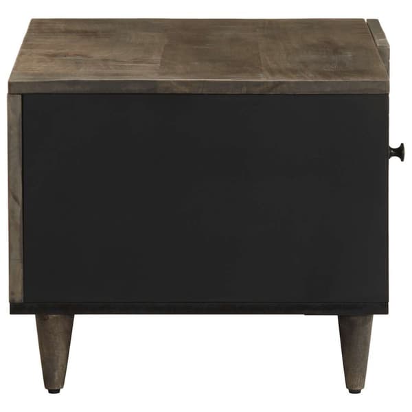 Soffbord ljusgrått 80x50x40 cm massivt trä mango