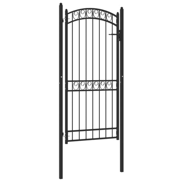 Grindar EMMEN 104 x 136 cm Låsbar Pulverlackerad stål Black