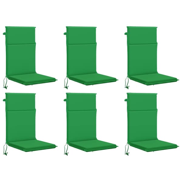 Dyna till stol med hög rygg GEMERT 6 st 100% Polyester Grön