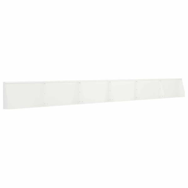 Stödvägg 6 st 80 x 12 x 50 cm Stål Vit