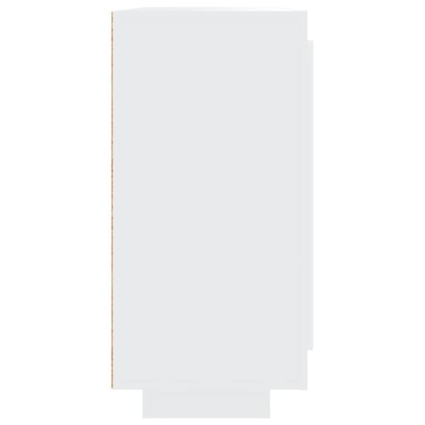 Skåp vit 92x35x75 cm konstruerat trä