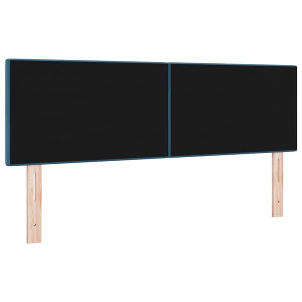 Huvudgavel Mörkblå 160 cm Sammet