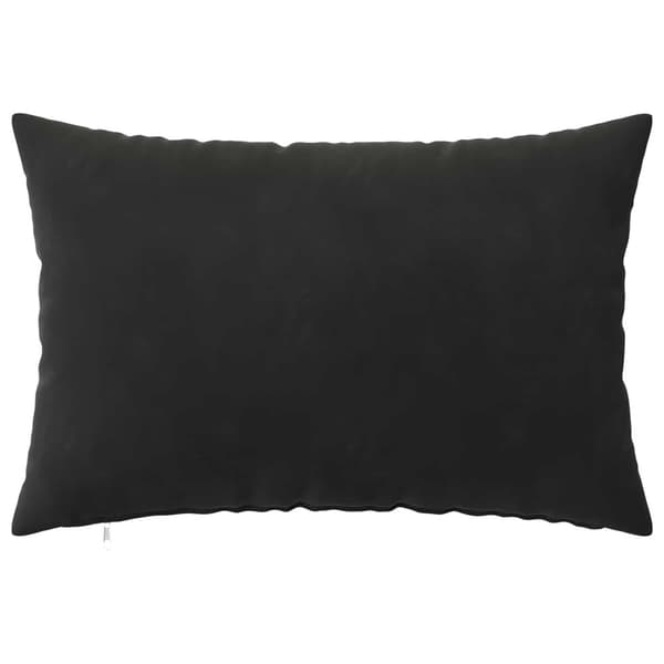 Kuddöverdrag 2 st HEERLEN Svart 50 x 75 cm Sammet