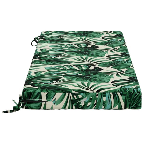 Bänk kudde SOEST 100% Polyester Bladmönster 110 x 50 x 8 cm