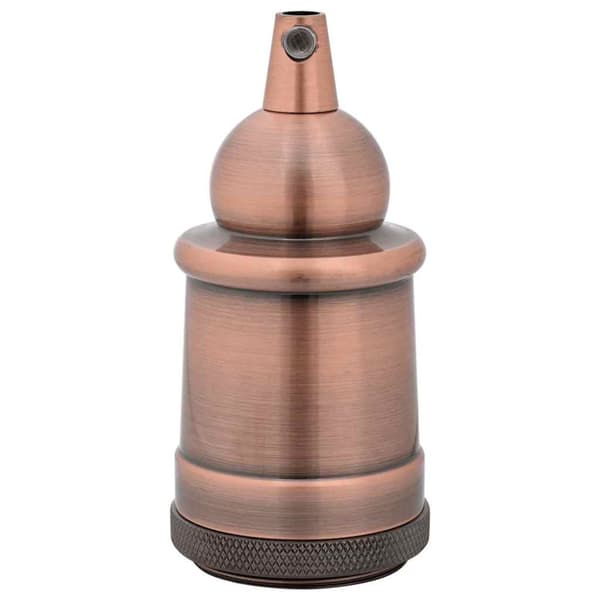 Lamphållare 2 st Röd Brons E27