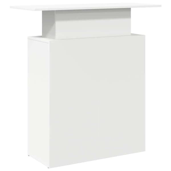 Receptionsdisk vit 100x40x104 cm konstruerat trä