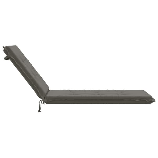 Solstol Kudde GEMERT 100% Polyester Grå 190 x 60 x 9 cm