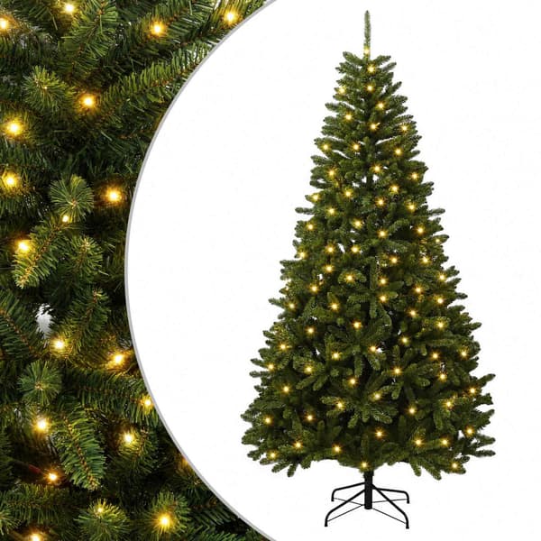 Plast Hingad Julgran 300 cm 1000 LED-lampor Varmvit stål