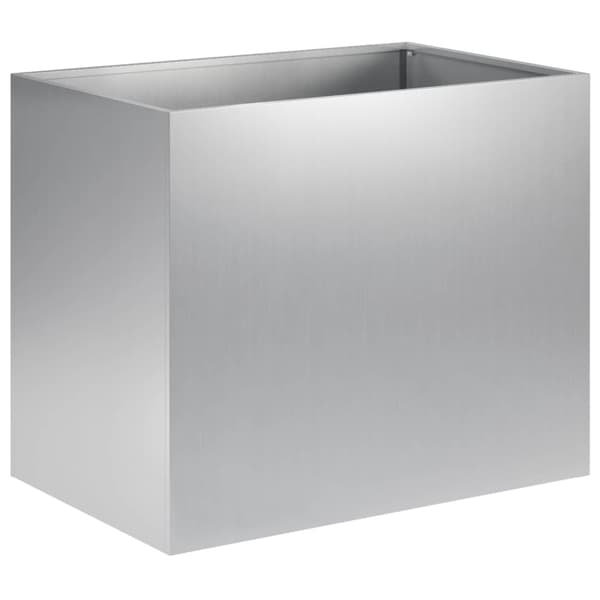 Trädgårdsplanterare 2 st Silver 50 x 40 x 50 cm