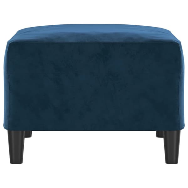 Fotpall Blå 70x55x41 cm sammet