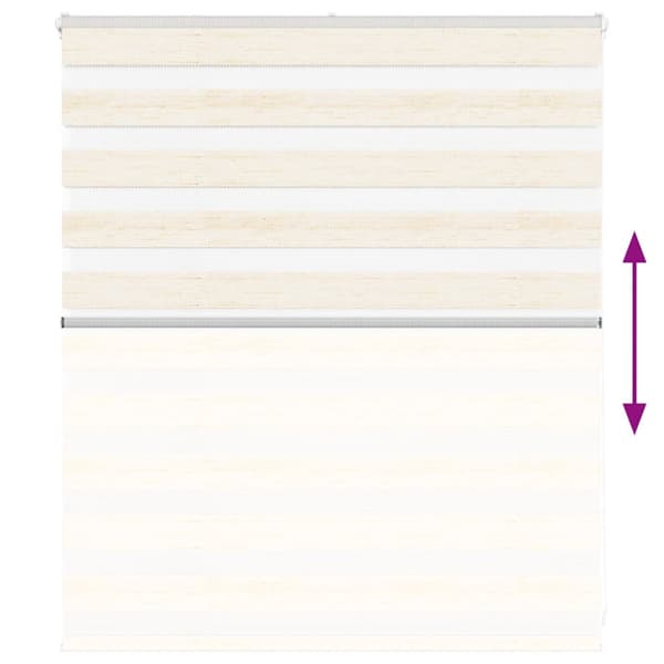 Rullgardin zebra brun 145x230 cm tyg bredd 140,9 cm polyester