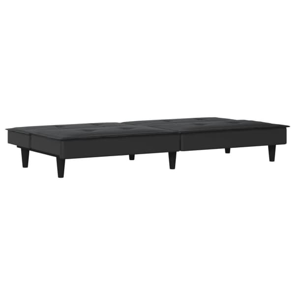 Bäddsoffa svart tyg